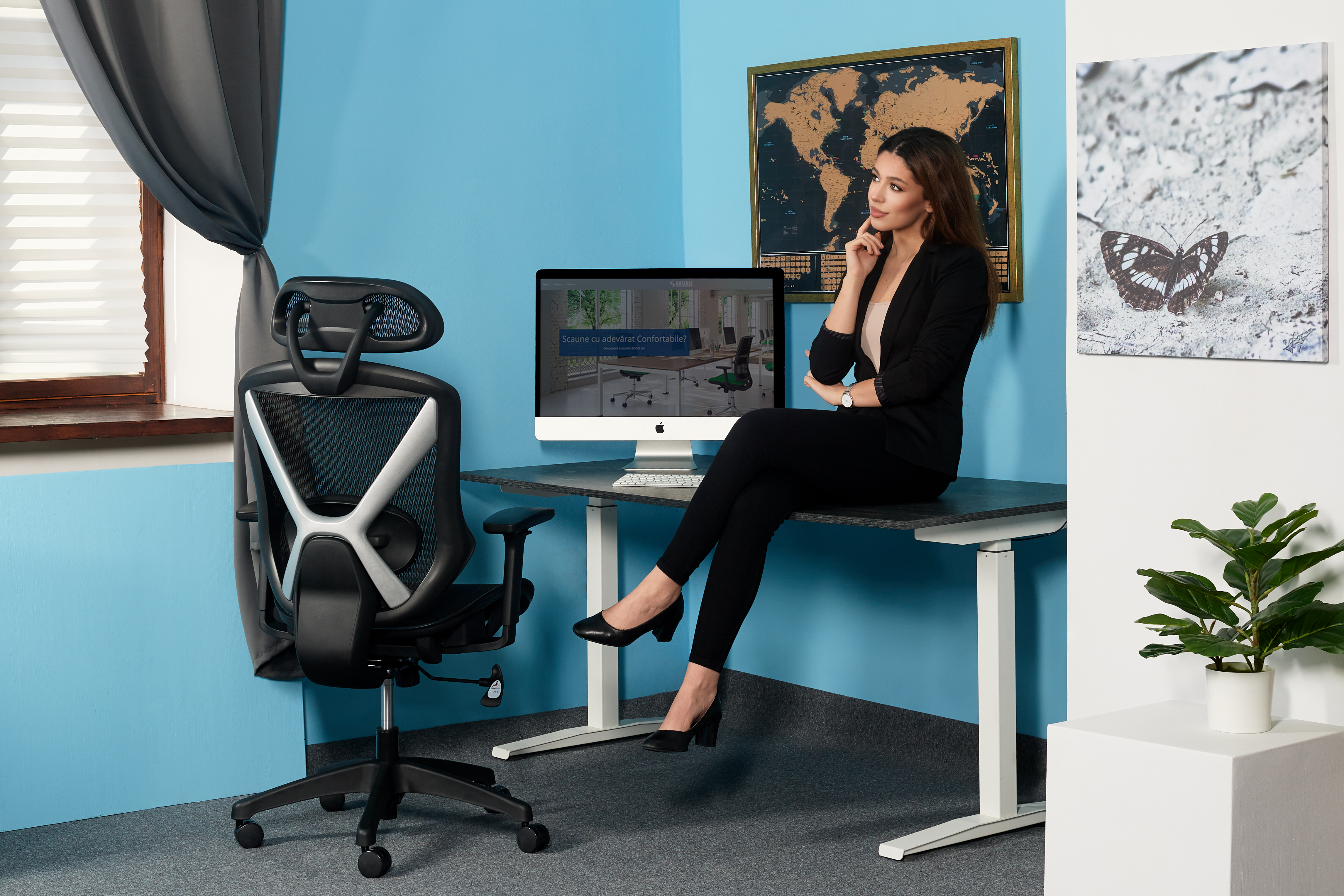 Scaun de birou Aero Pro în amenajare de birou