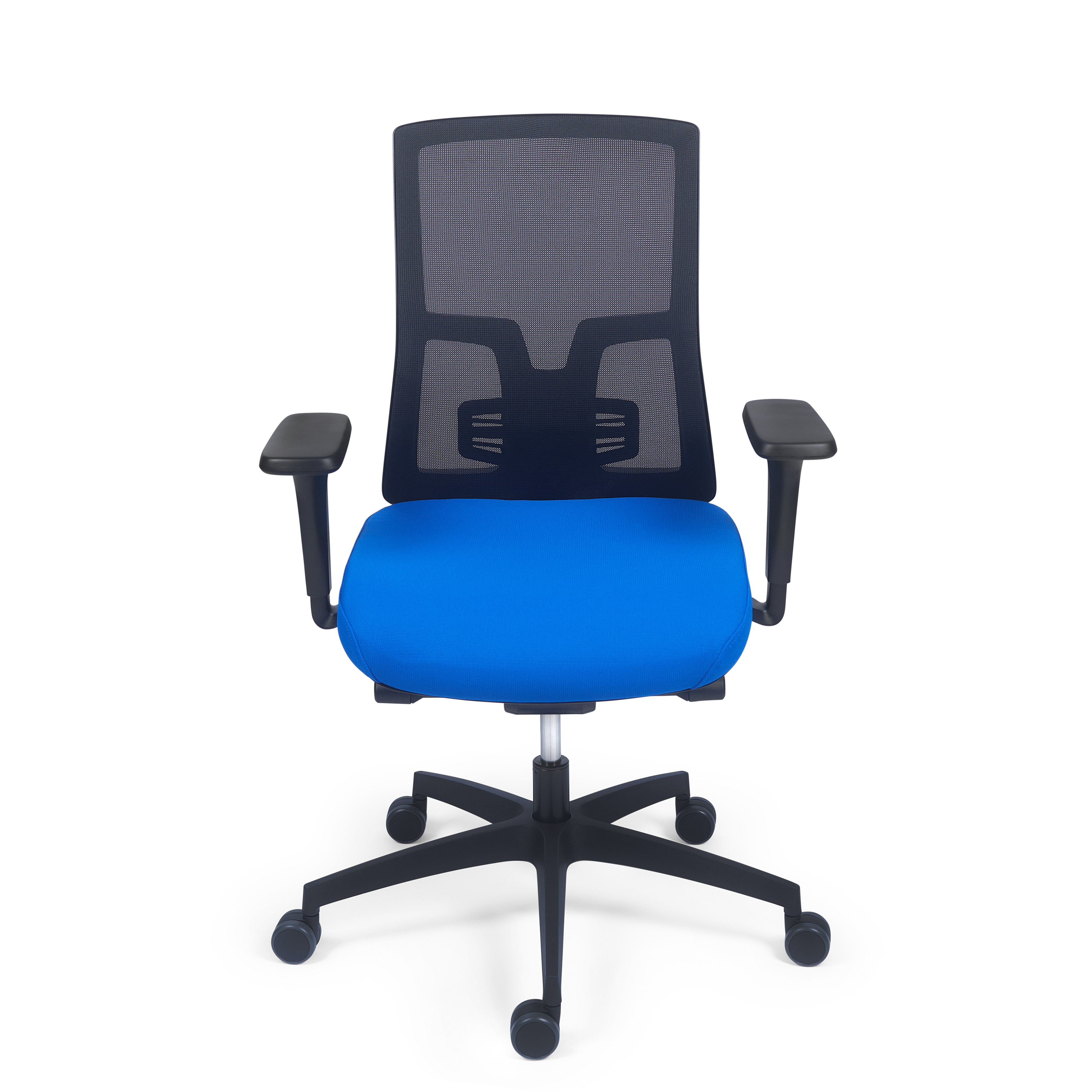 Scaun ergonomic Pure Black Mesh – vedere frontală