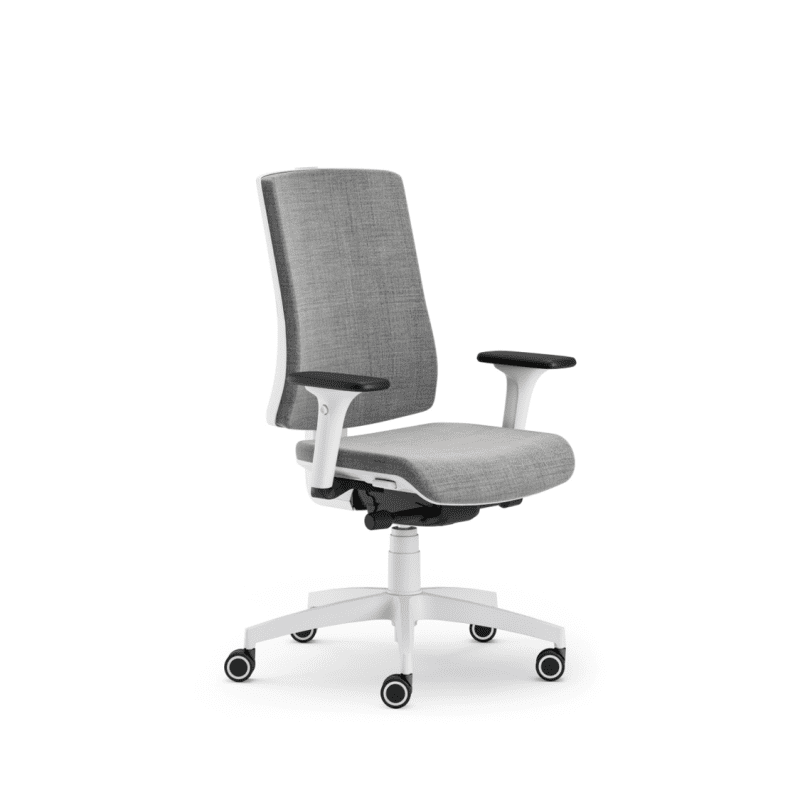Scaun ergonomic Pure White T vedere frontală