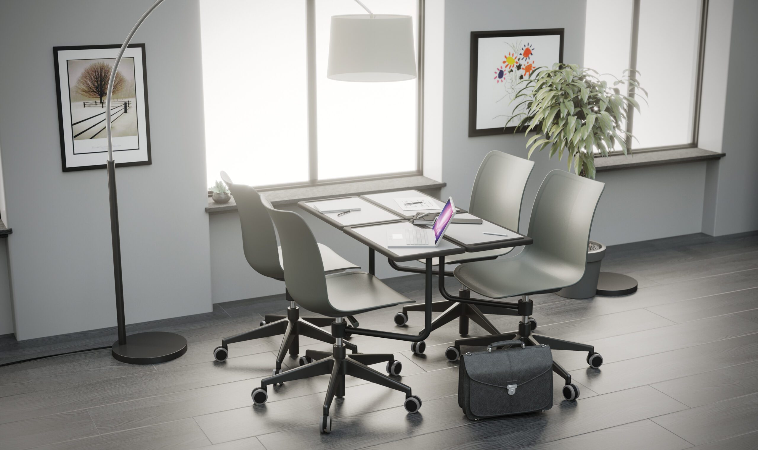 Scaune College Ergo într-o sală de curs modernă