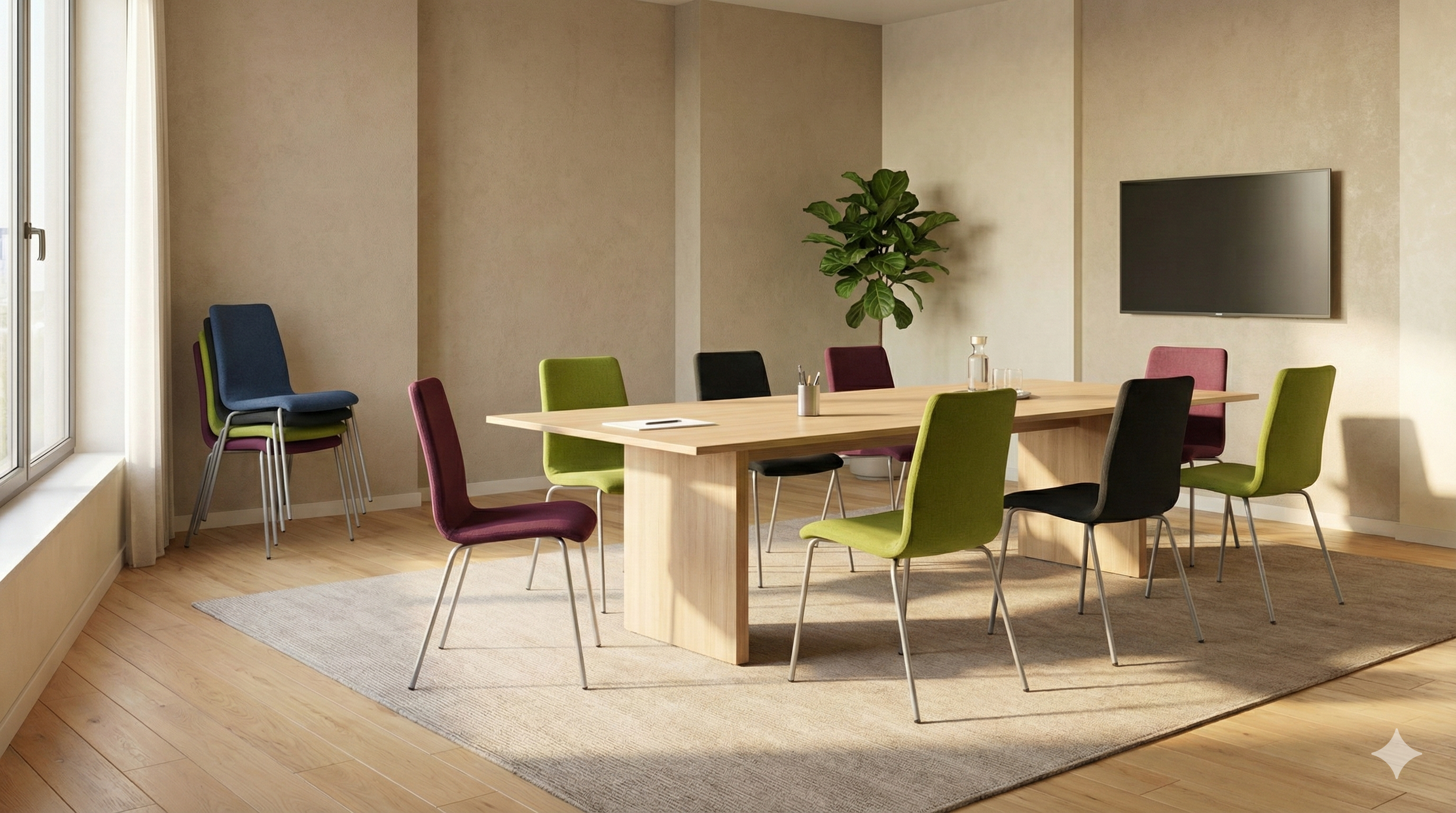 Sală conferință cu scaune Viola