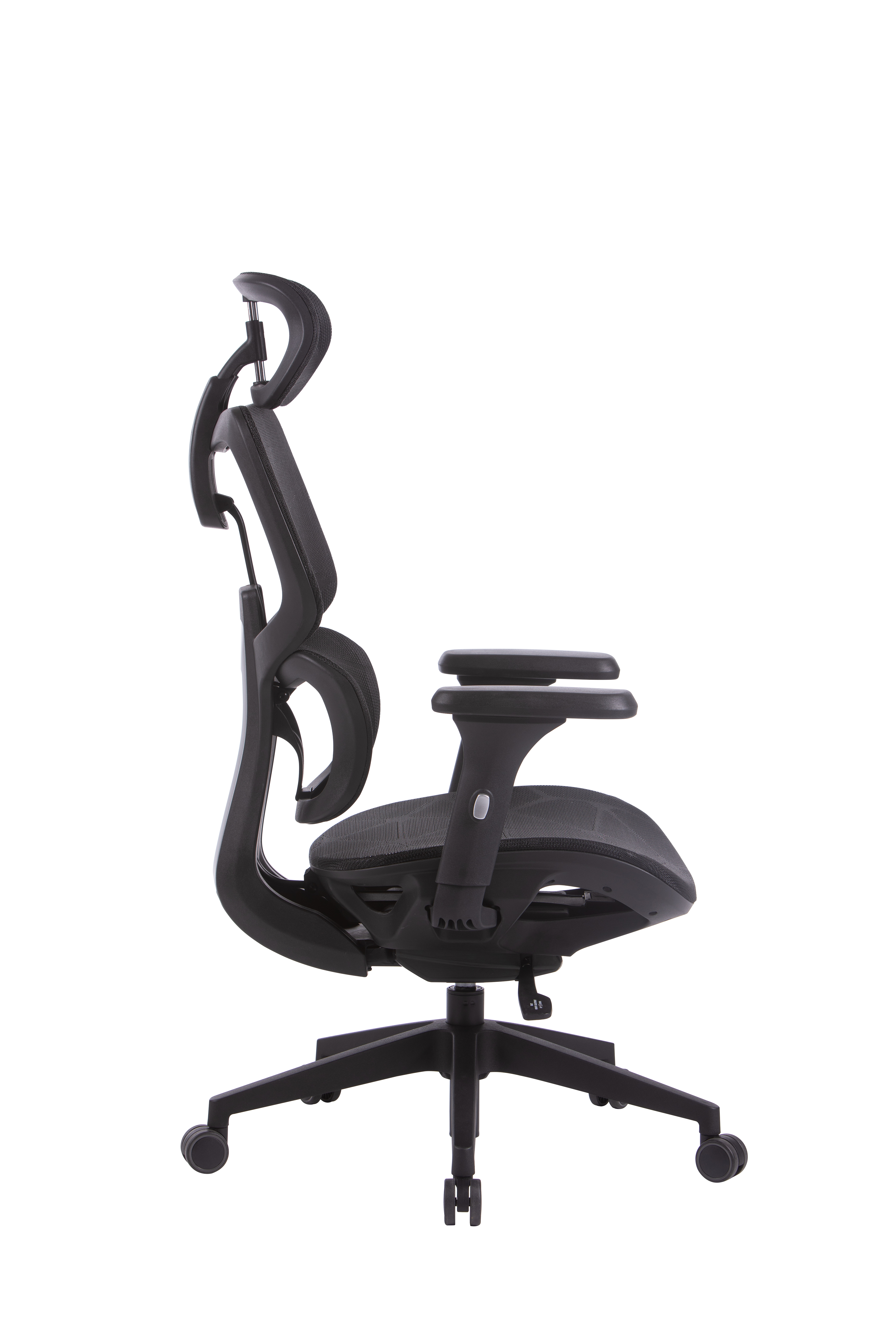 Scaun ergonomic HumanTech Black profil lateral