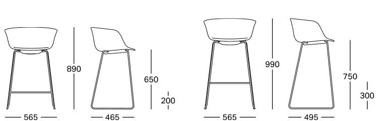 Schita Dimensiuni Loria BR Bar
