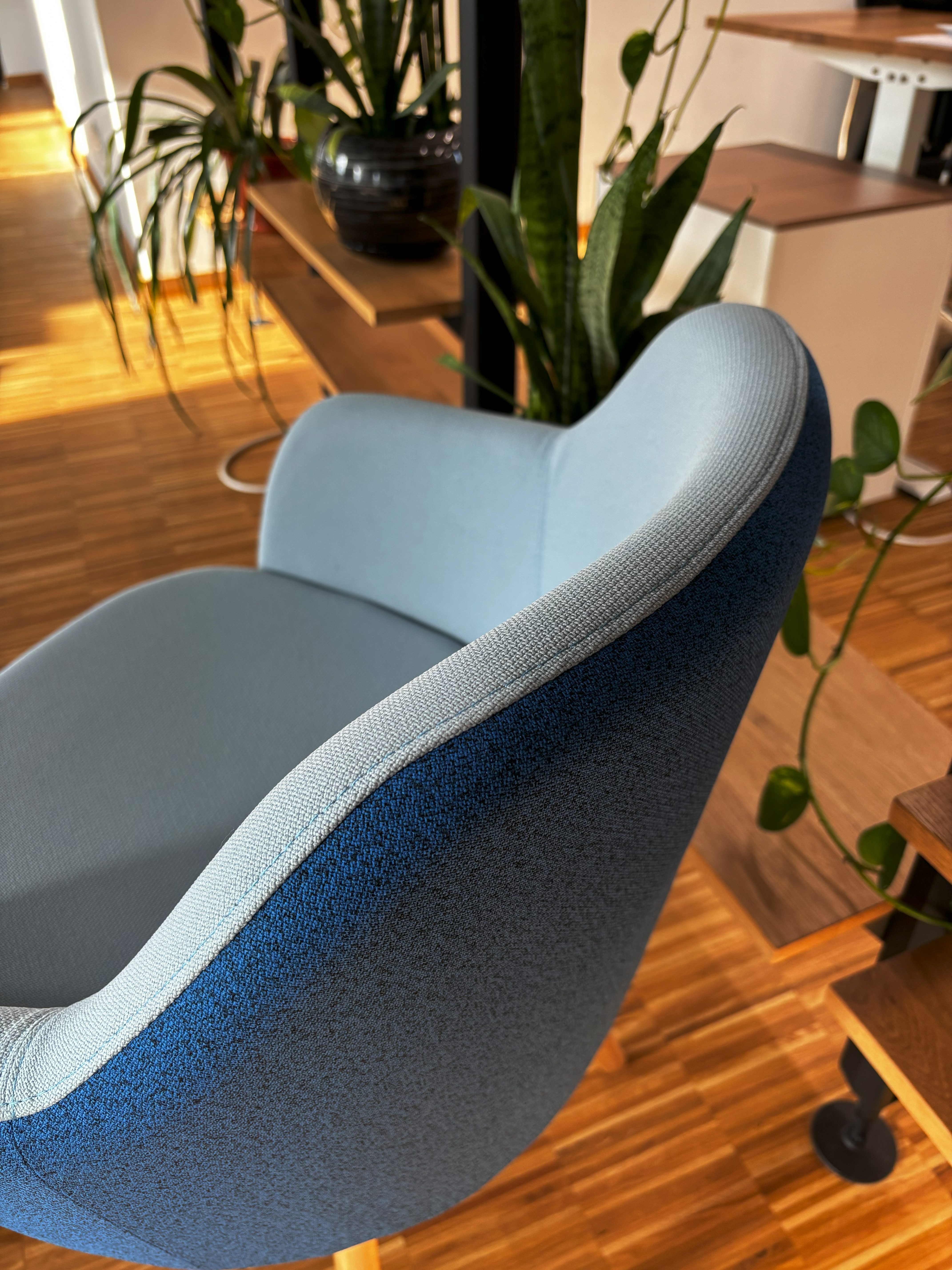 Detaliu cusături tapițerie