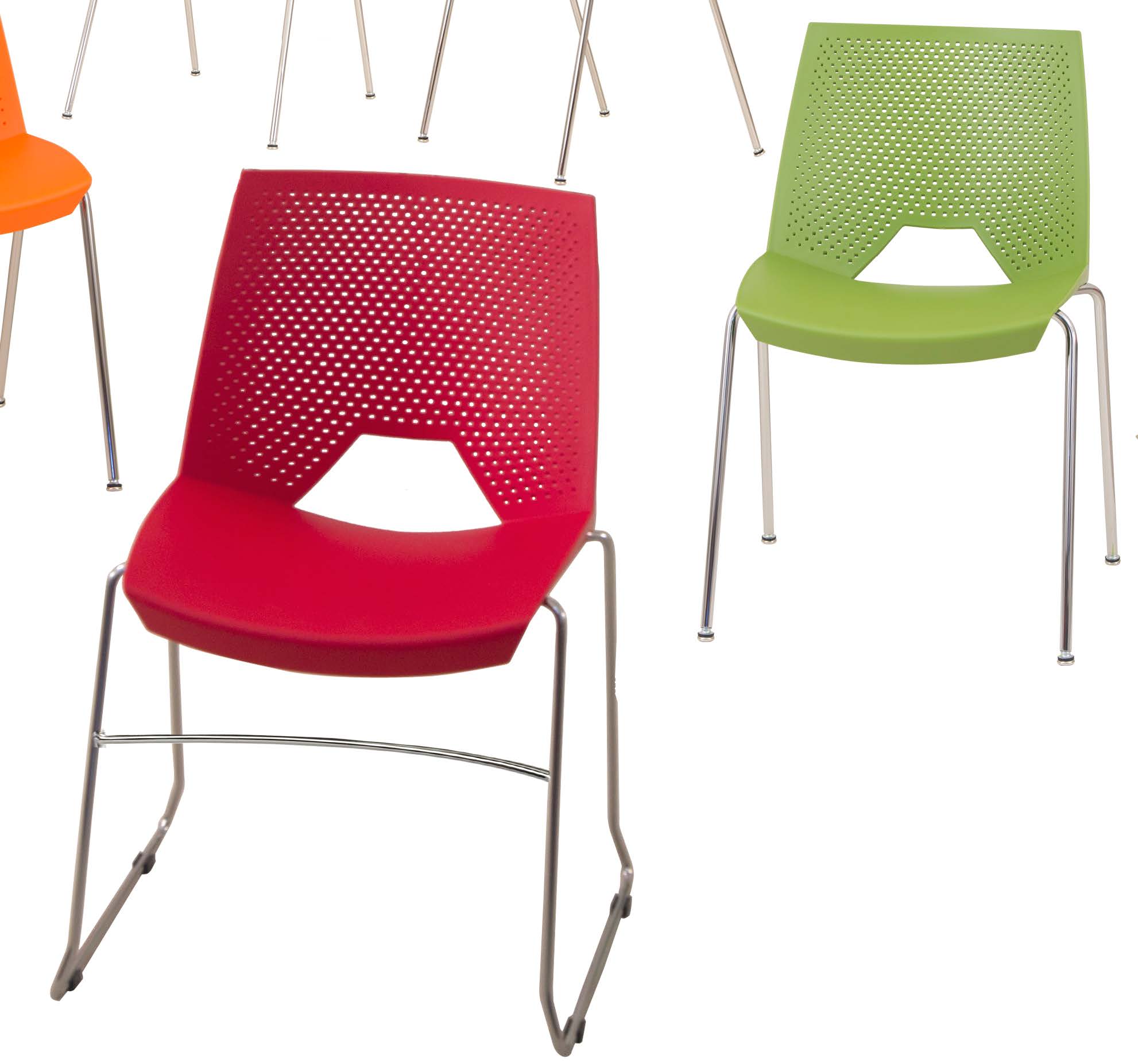 Picioare oțel cromat cu protecții