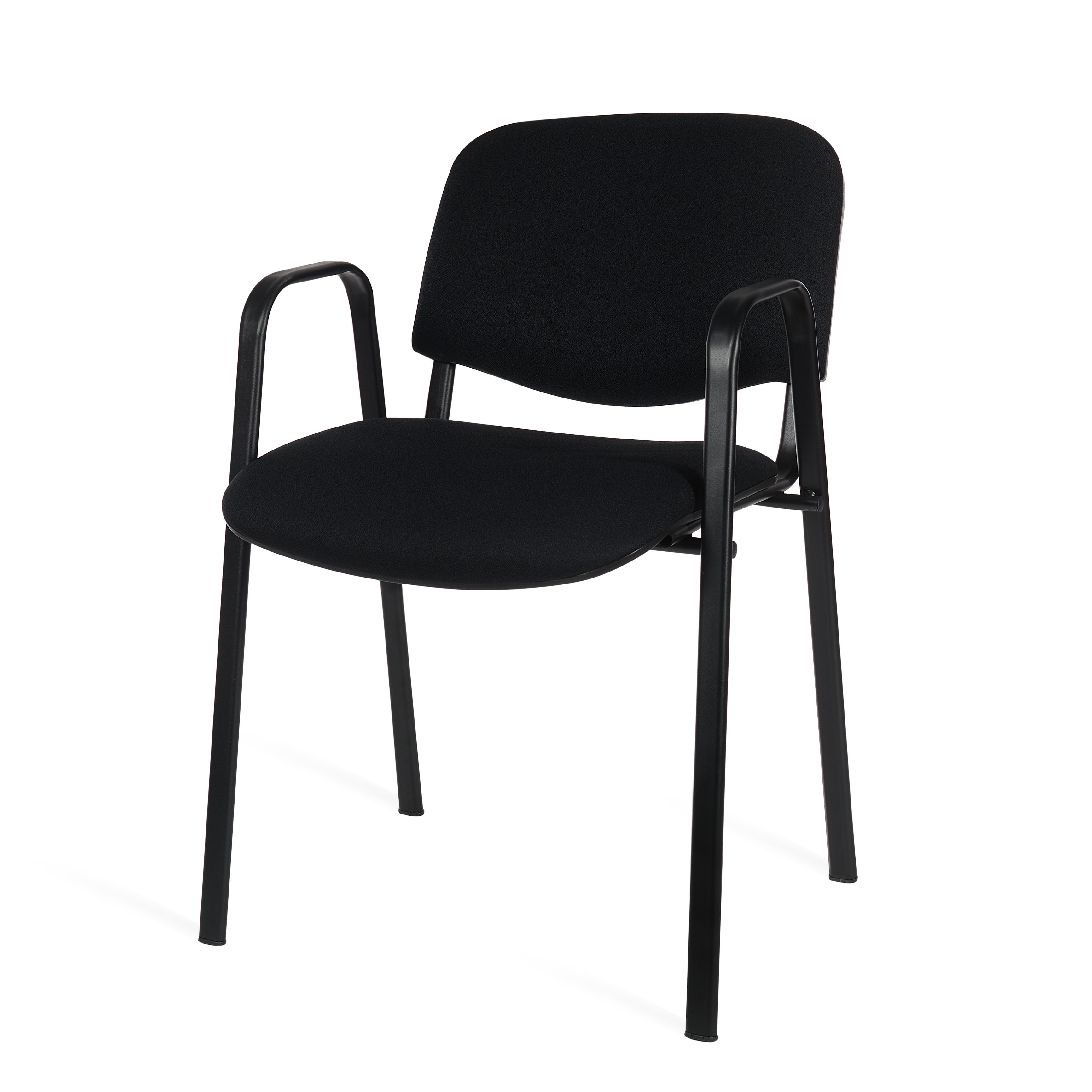 Scaun vizitator Taurus Maxi Black - vedere laterală