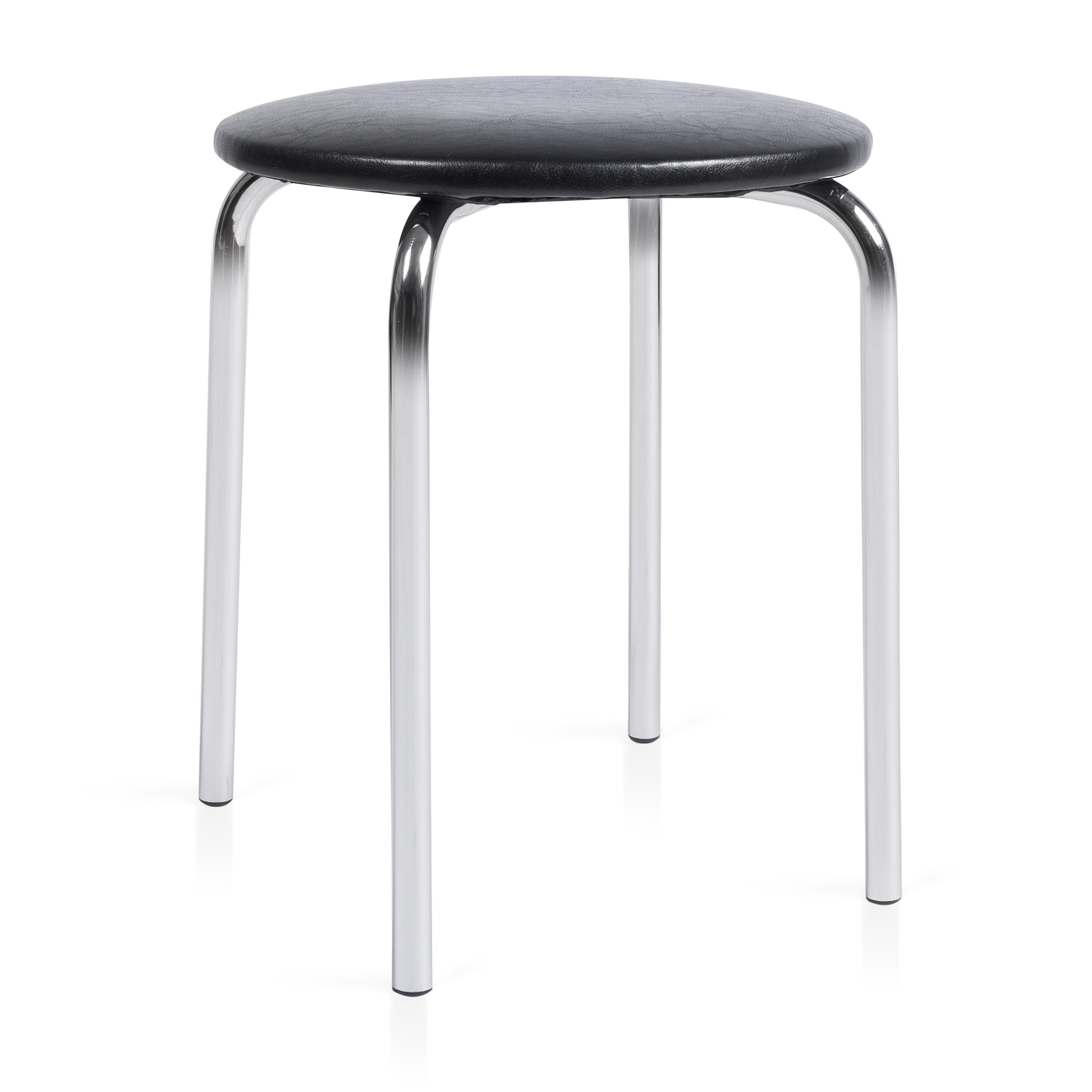 Șezut tapițat taburet Ulise negru