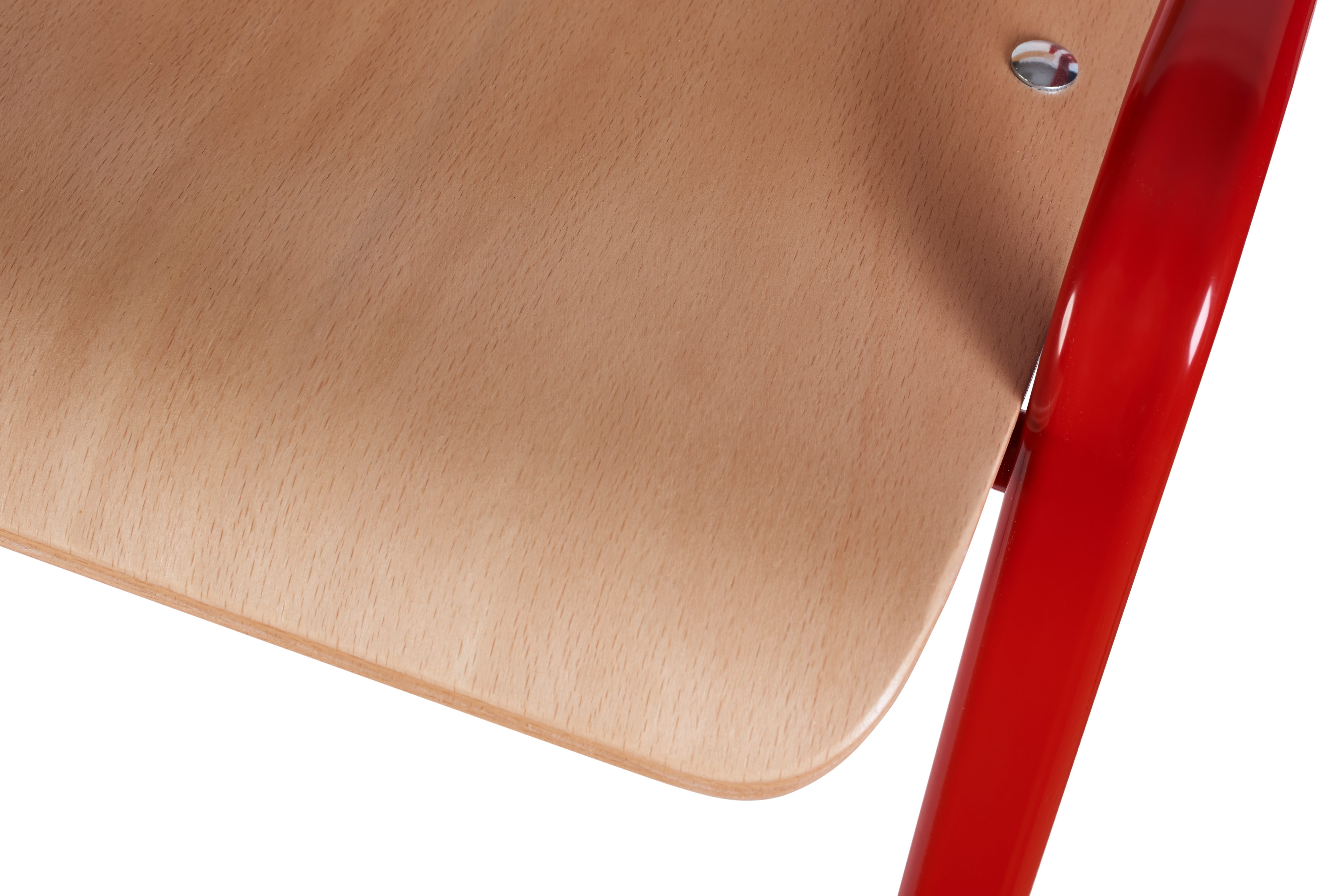 Cadru metalic roșu - fixare șezut