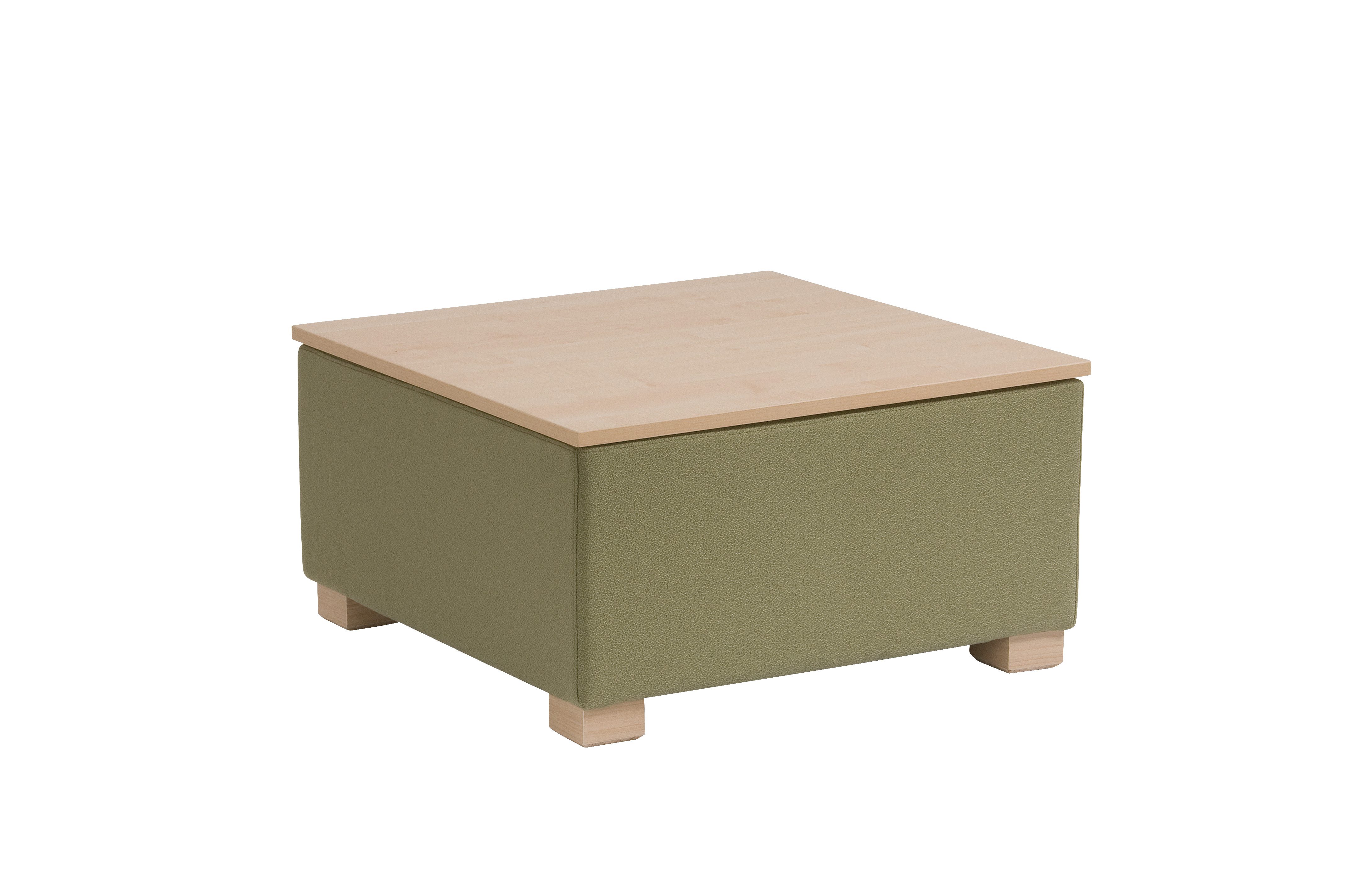 Măsuță Trio cu blat PAL și bază tapițată