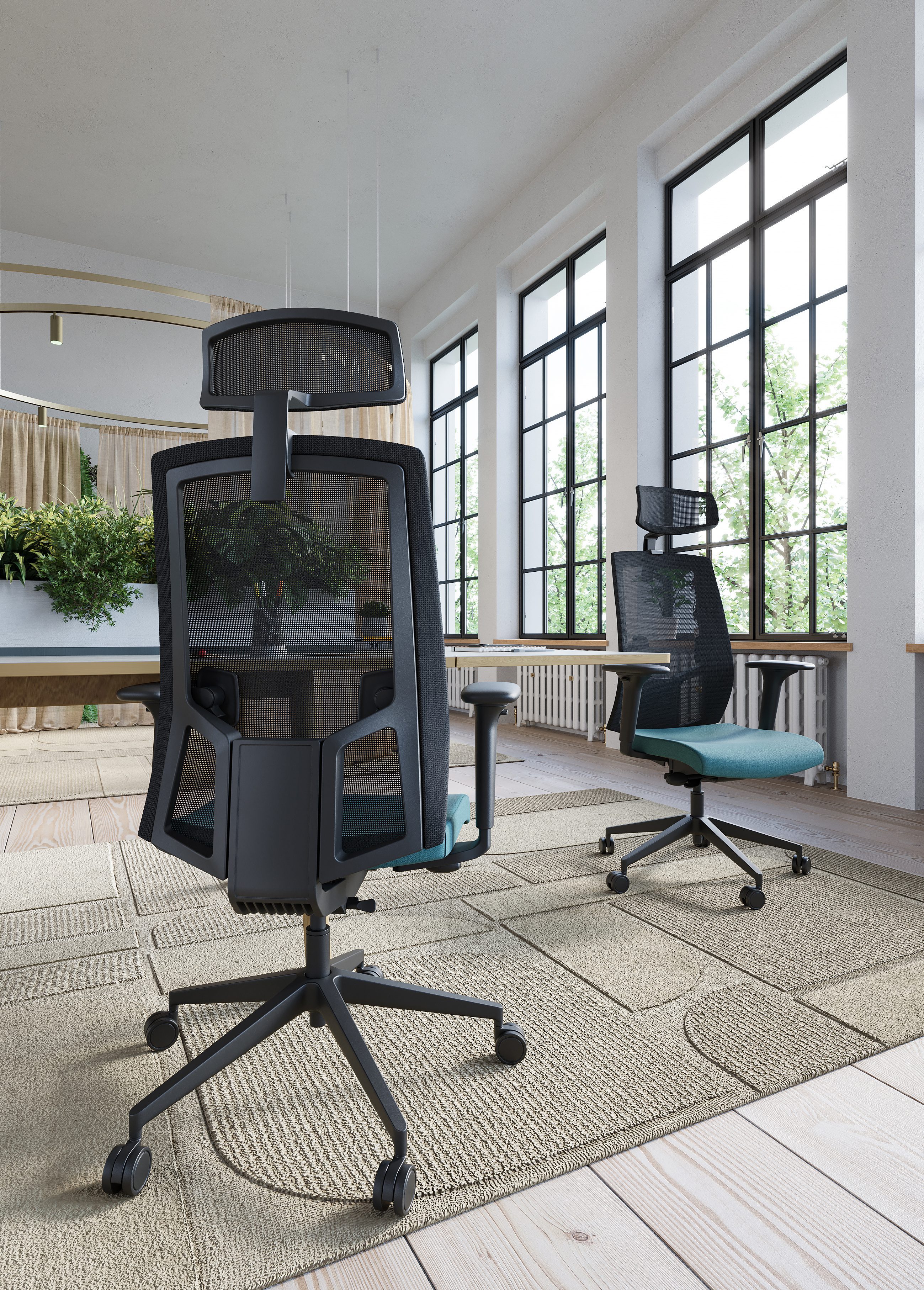 Spate scaun Lapel design ergonomic