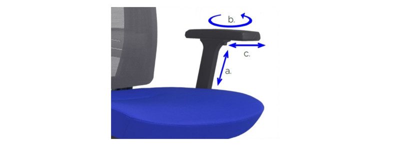 Brațe reglabile 3D scaun Next