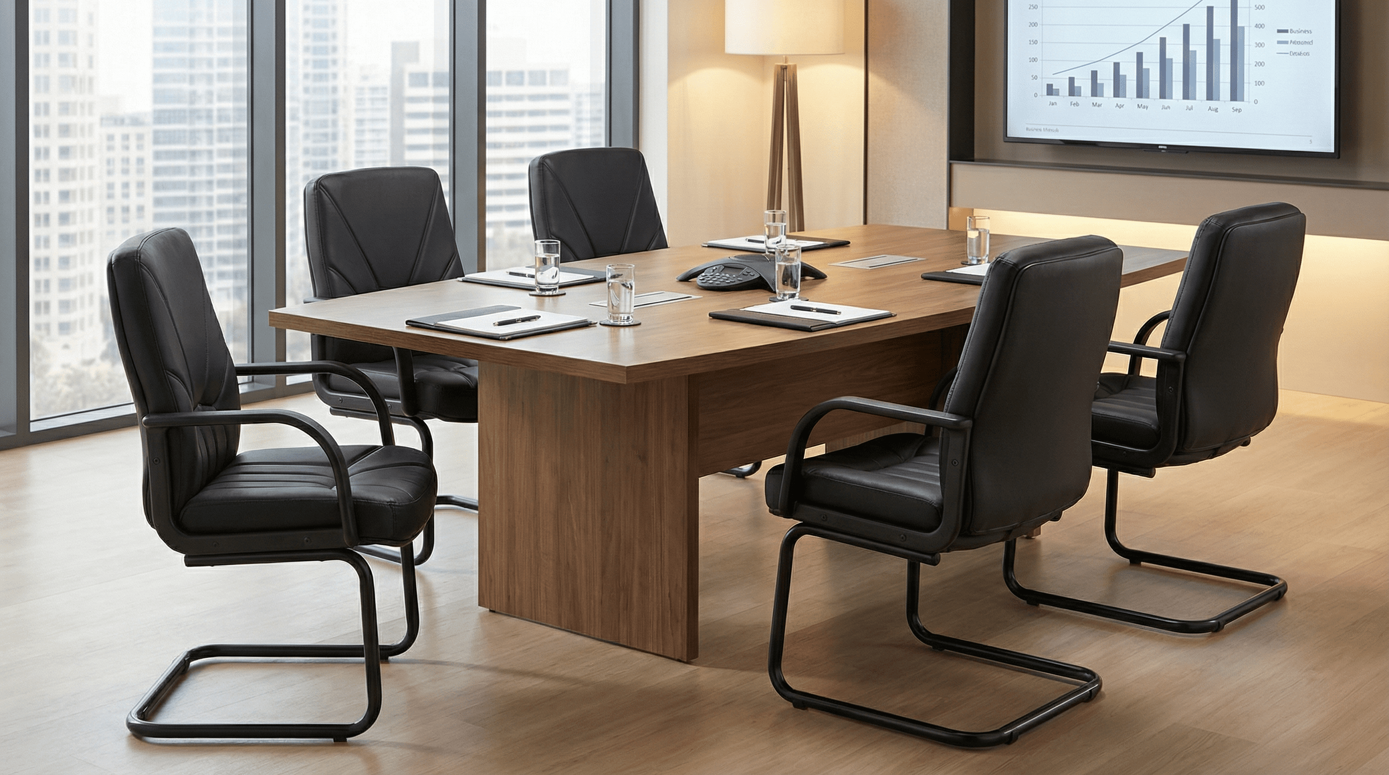 Sală de conferință echipată cu scaune 5550 S