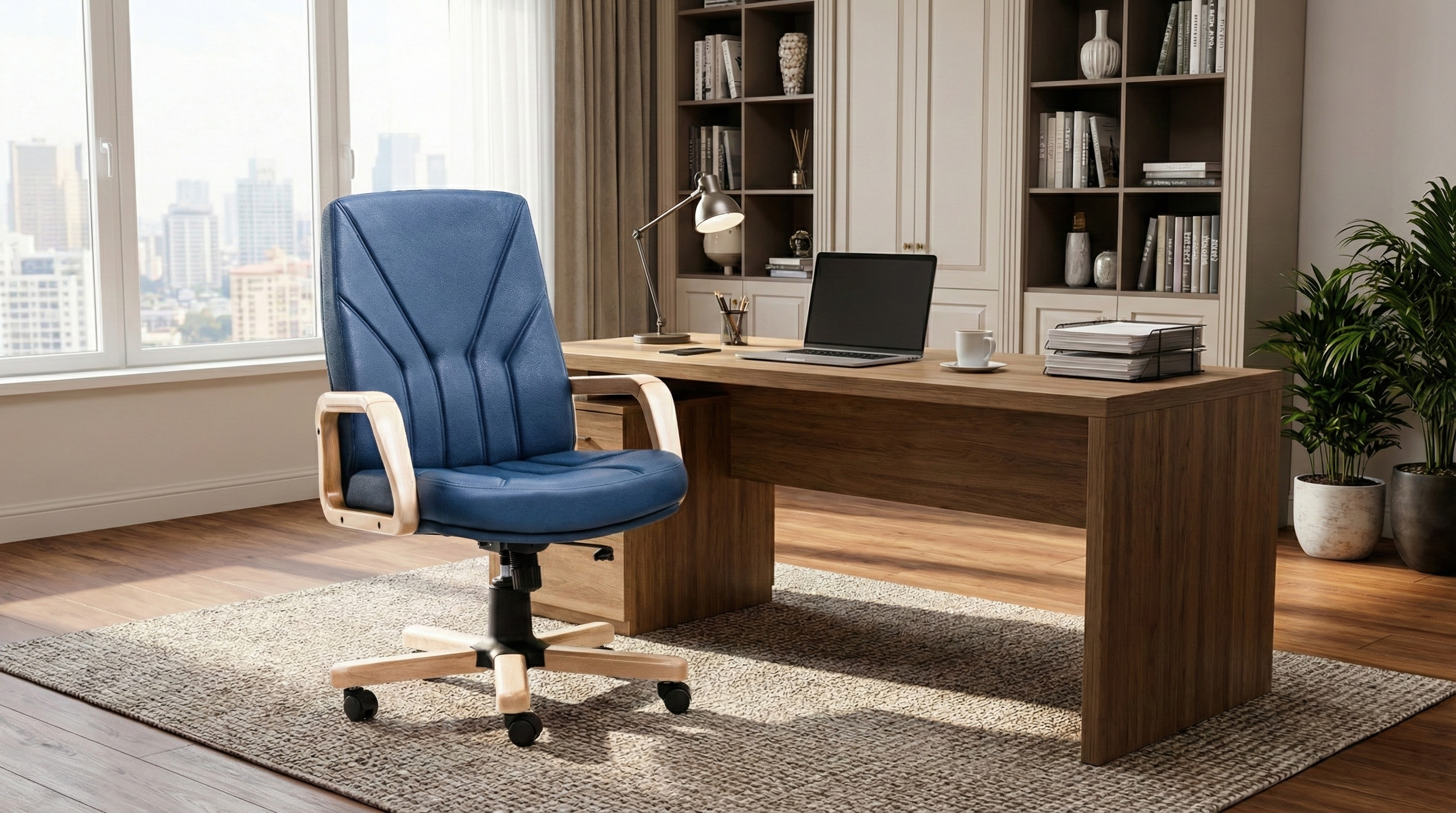 Scaun directorial 5950 Wood în ambient birou