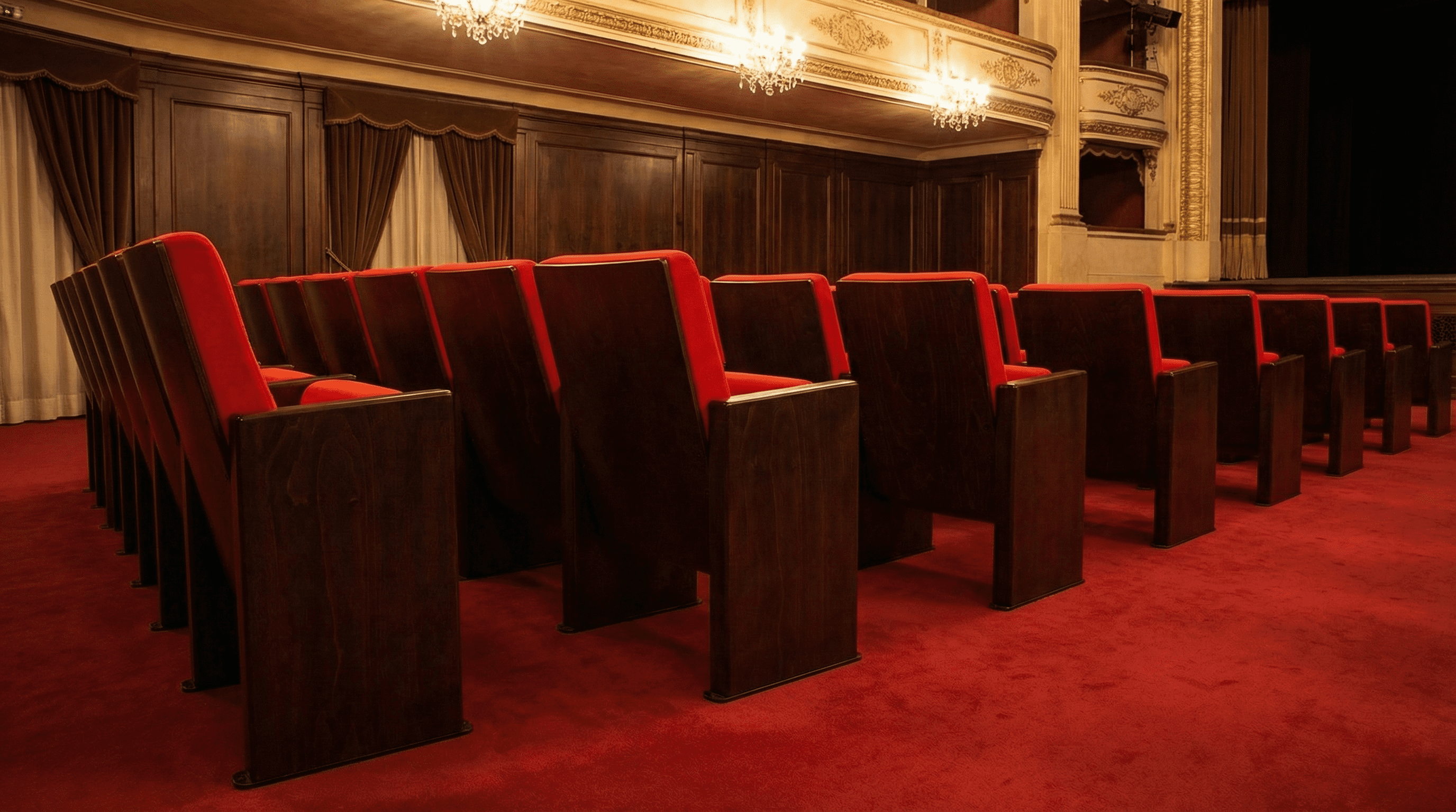 Sală cinema echipată cu scaune Atlantic Antares