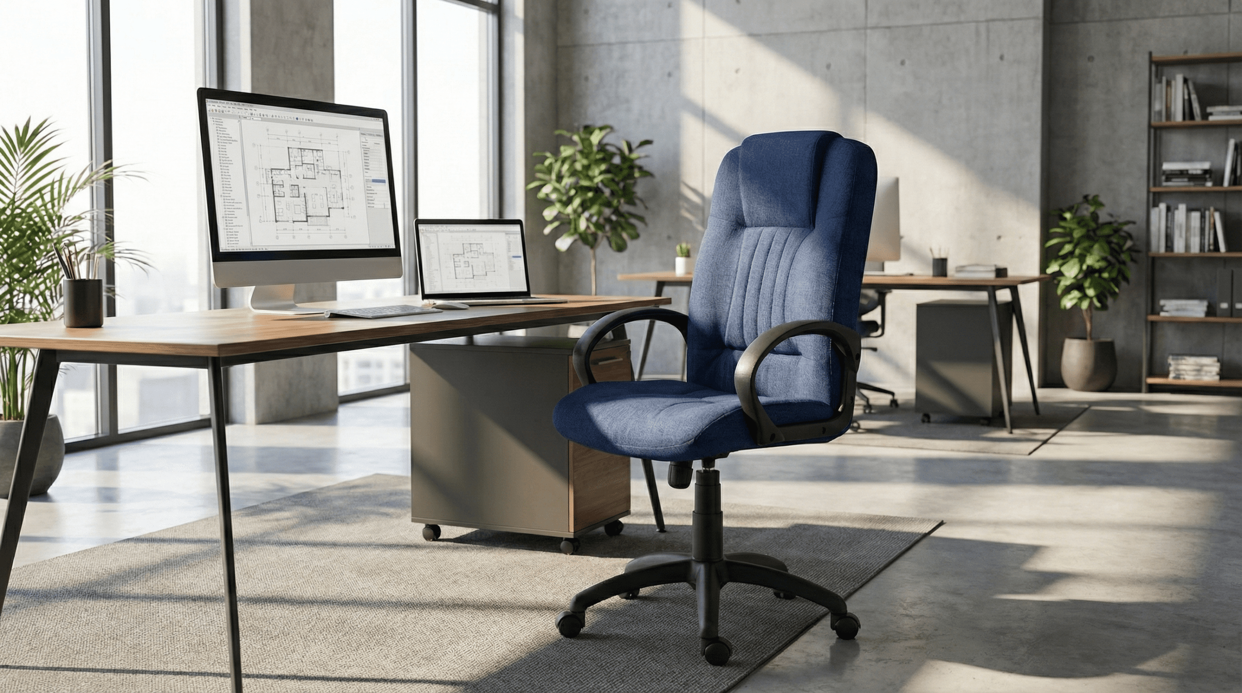 Scaun directorial 5401 în ambient de birou modern