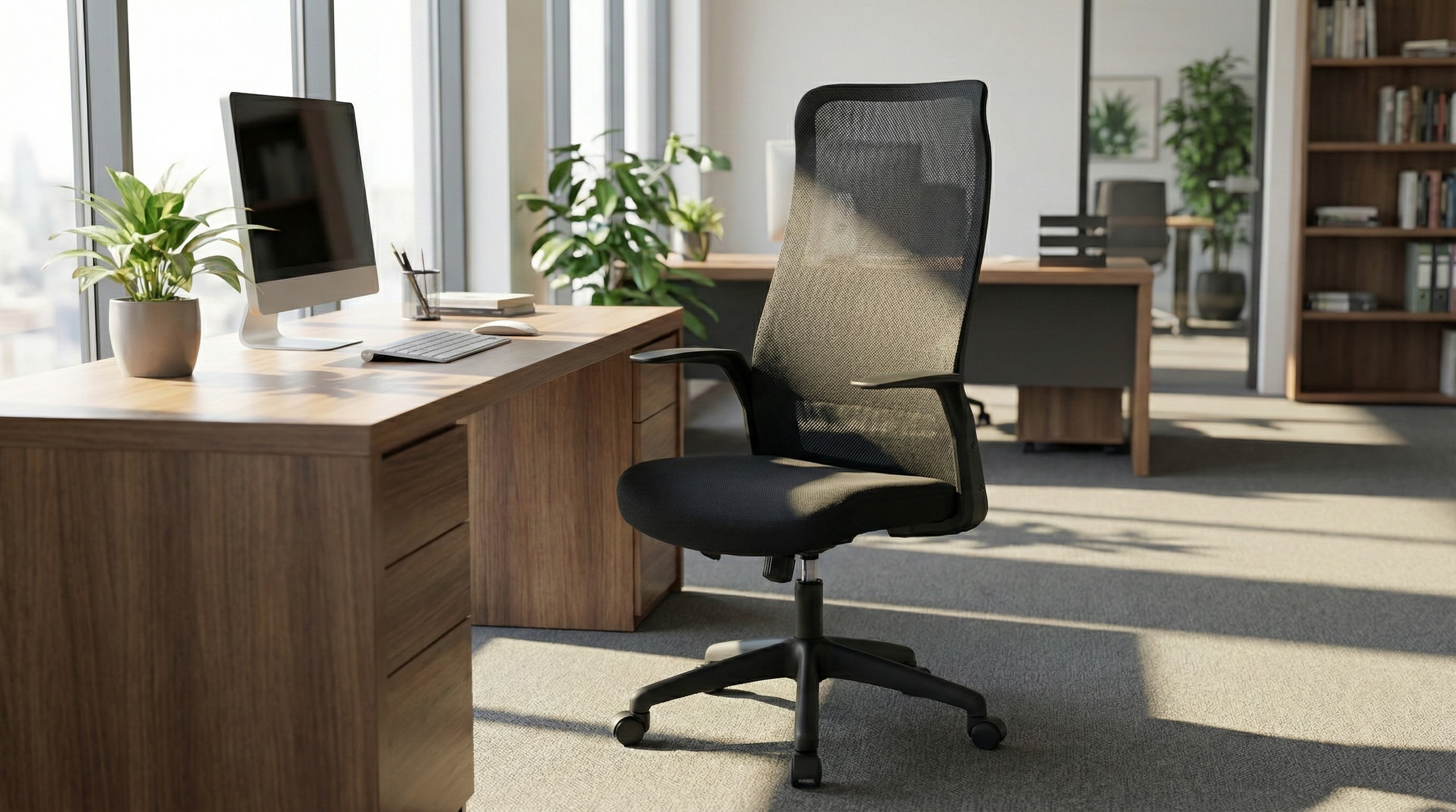 Scaun ergonomic de birou Bonn într-un mediu modern