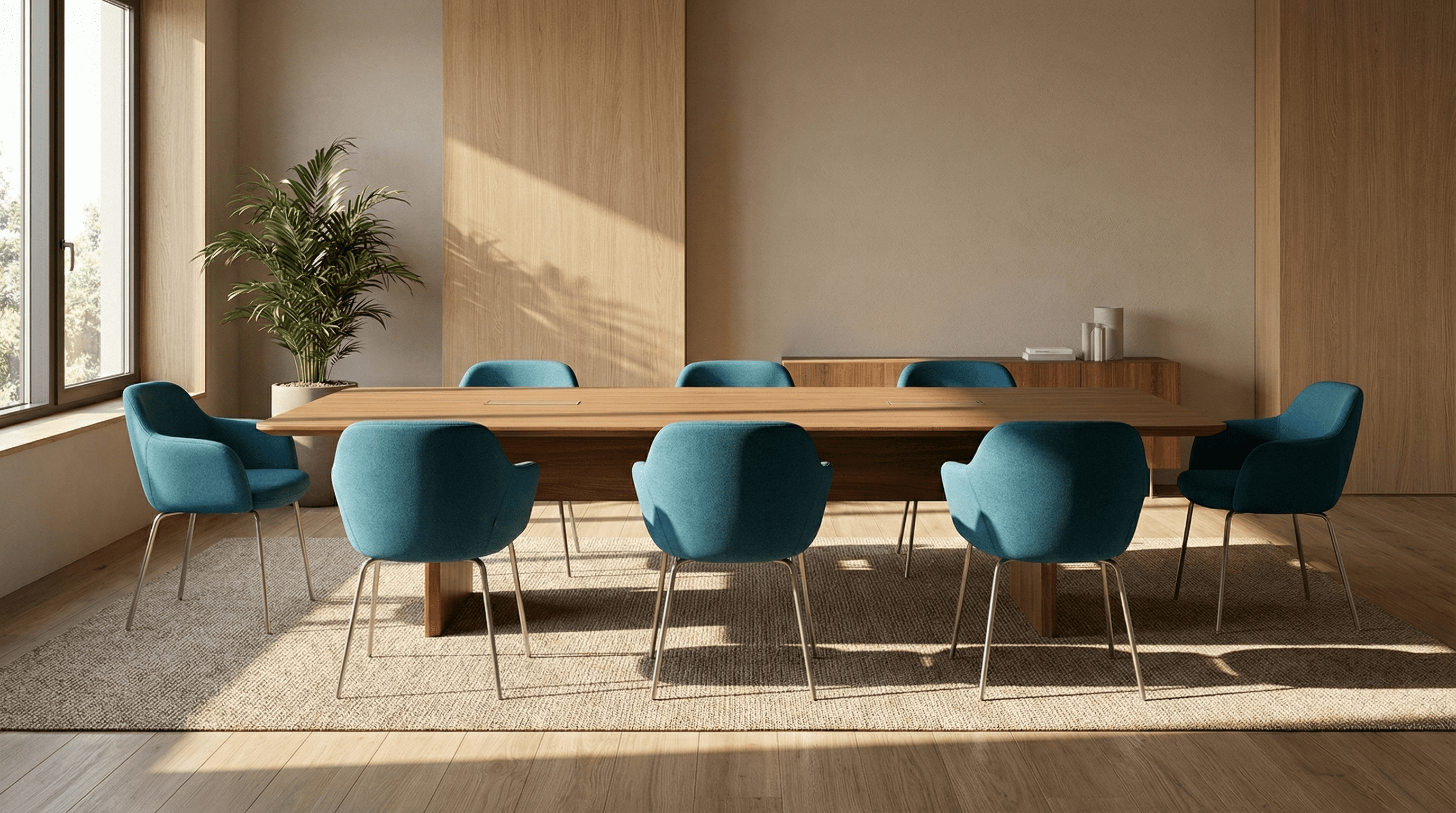 Scaun vizitator Rimini în ambient office modern