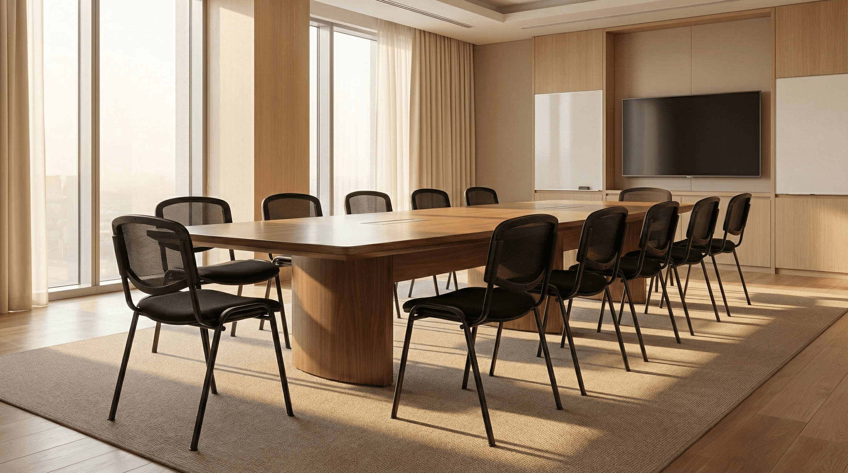 Scaun conferință Taurus TN NET în sală de ședințe modernă