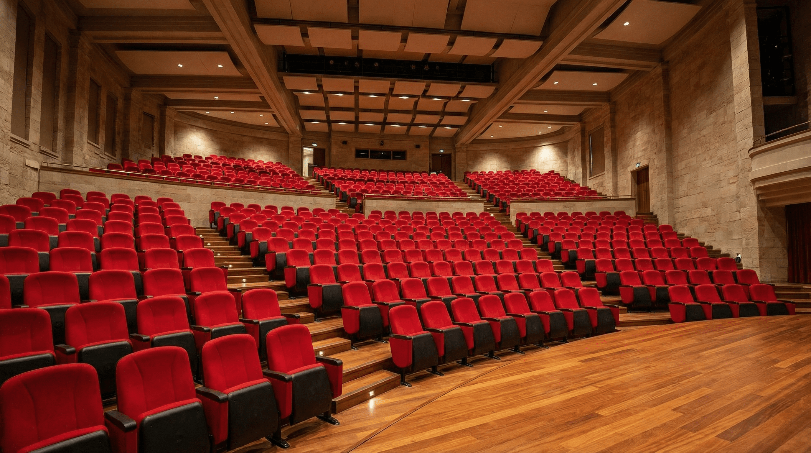 Sală cinema amfiteatru cu scaune Duna Antares