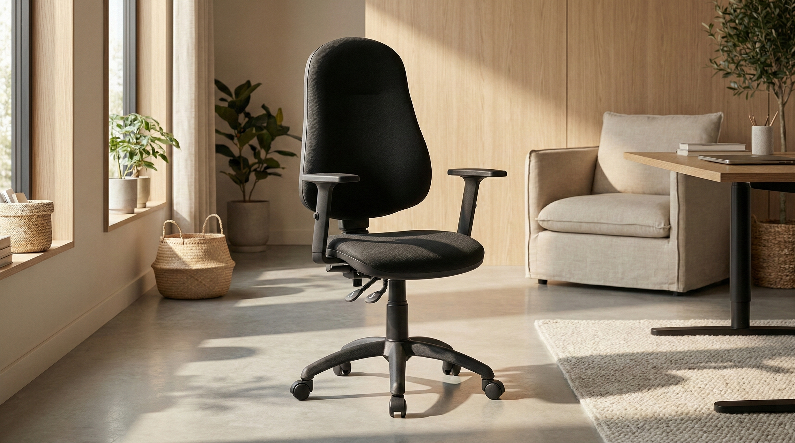 Scaun ergonomic Xenia LX în ambient modern de birou