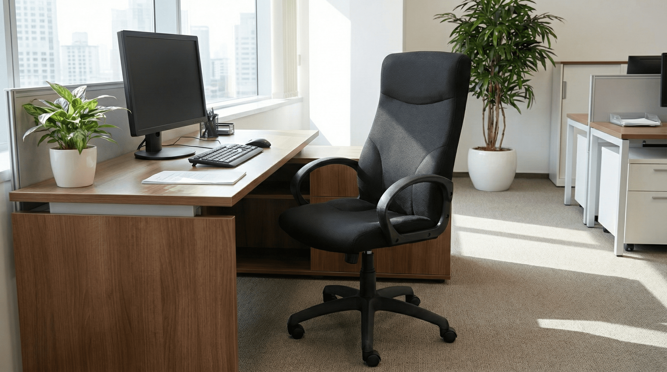 Birou modern echipat cu scaun directorial Stilo Antares