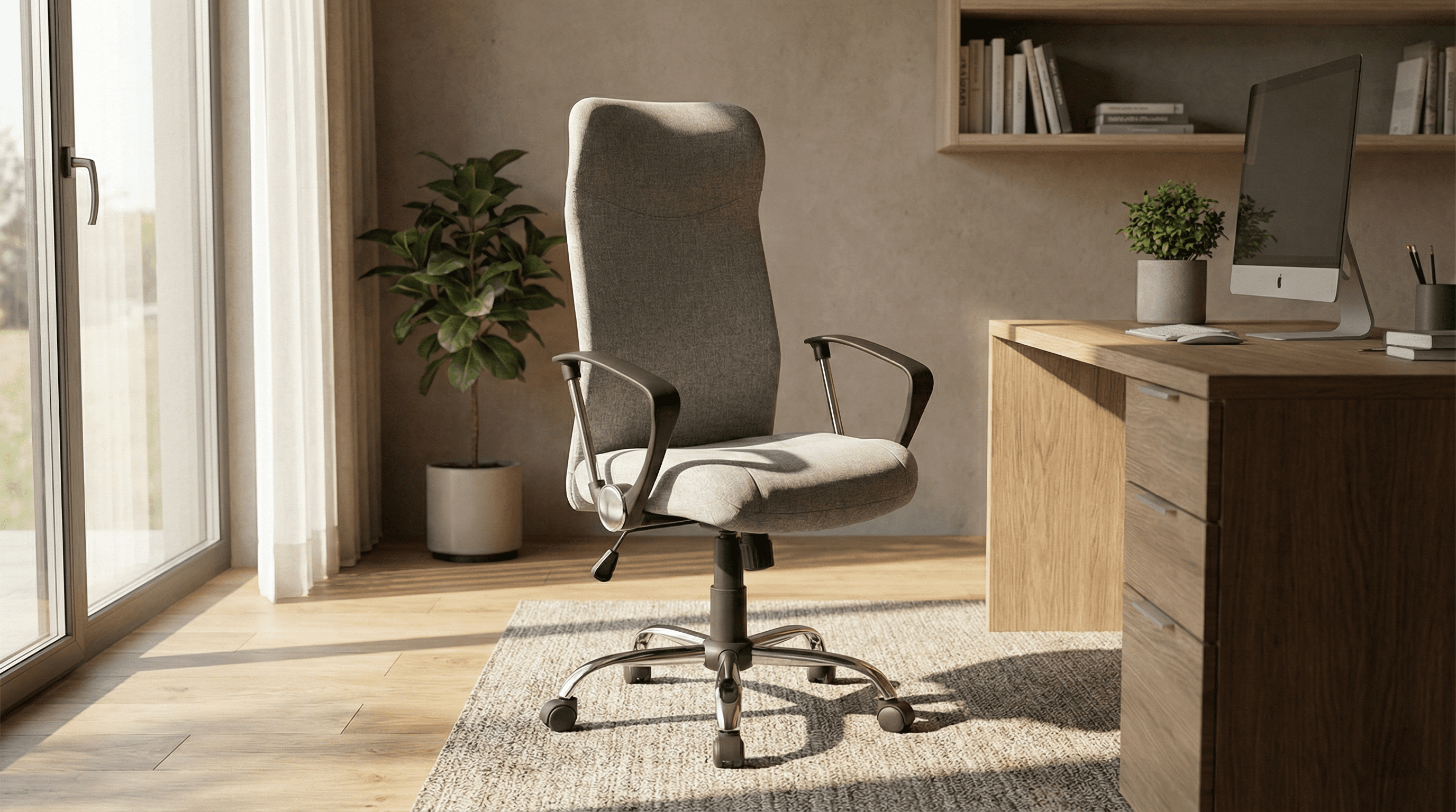 Scaun directorial Ares Premium Tapițat în birou modern