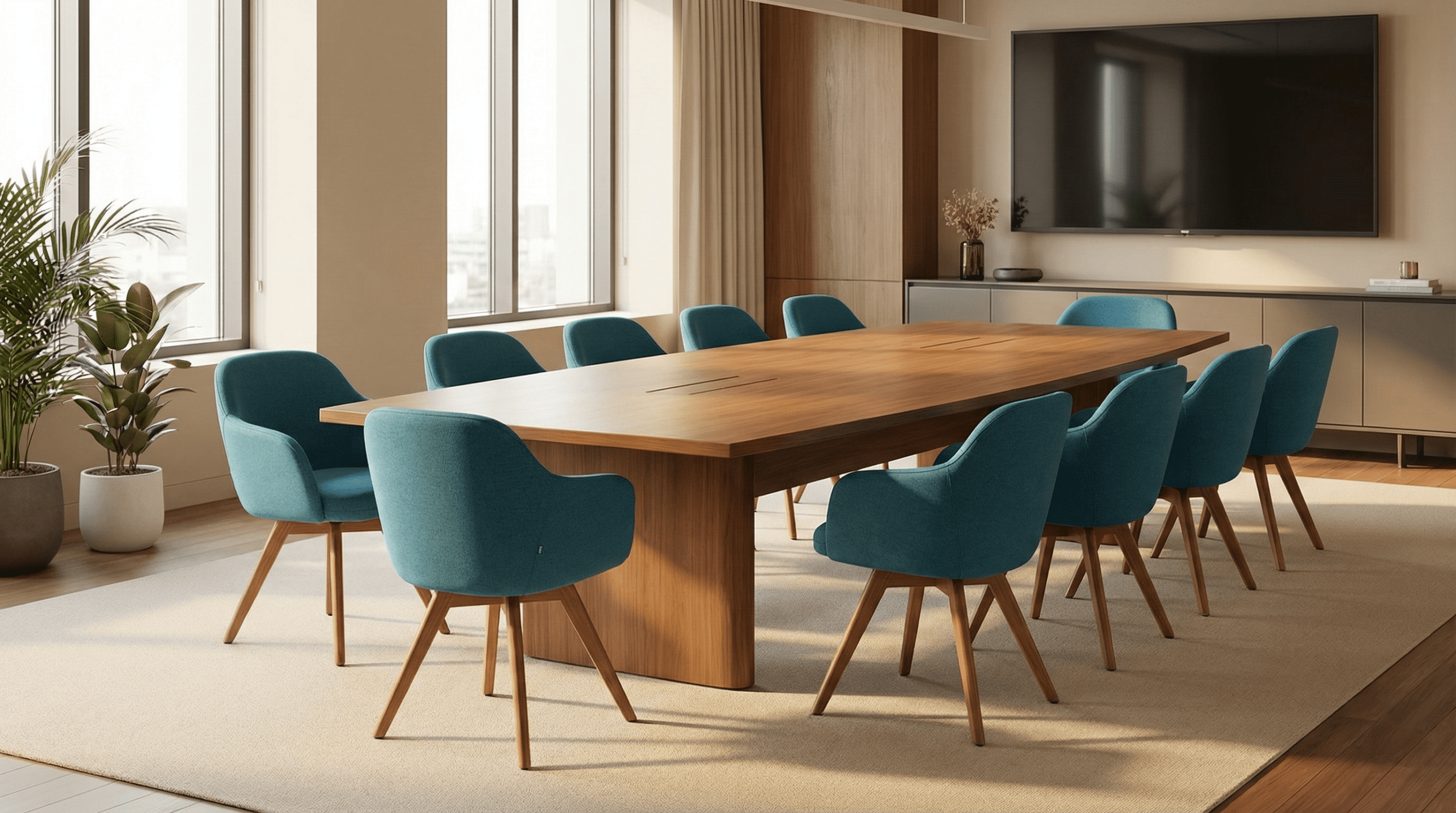 Scaun vizitator Rimini în ambient office modern