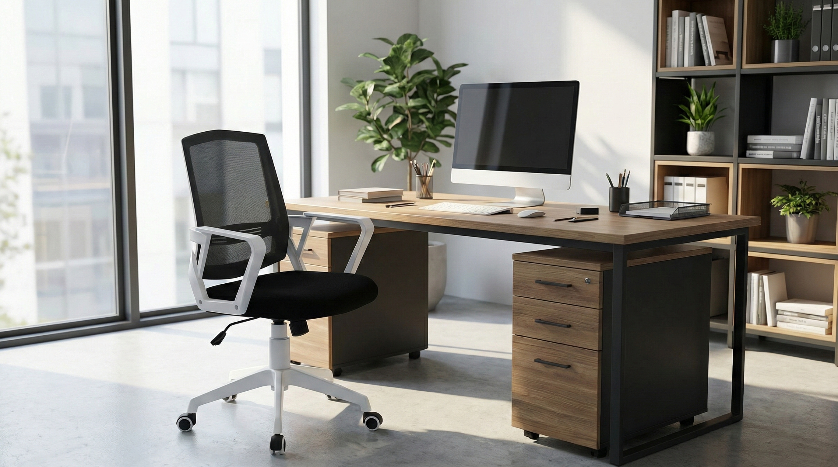 Scaun birou 1600 Blanca în ambient modern