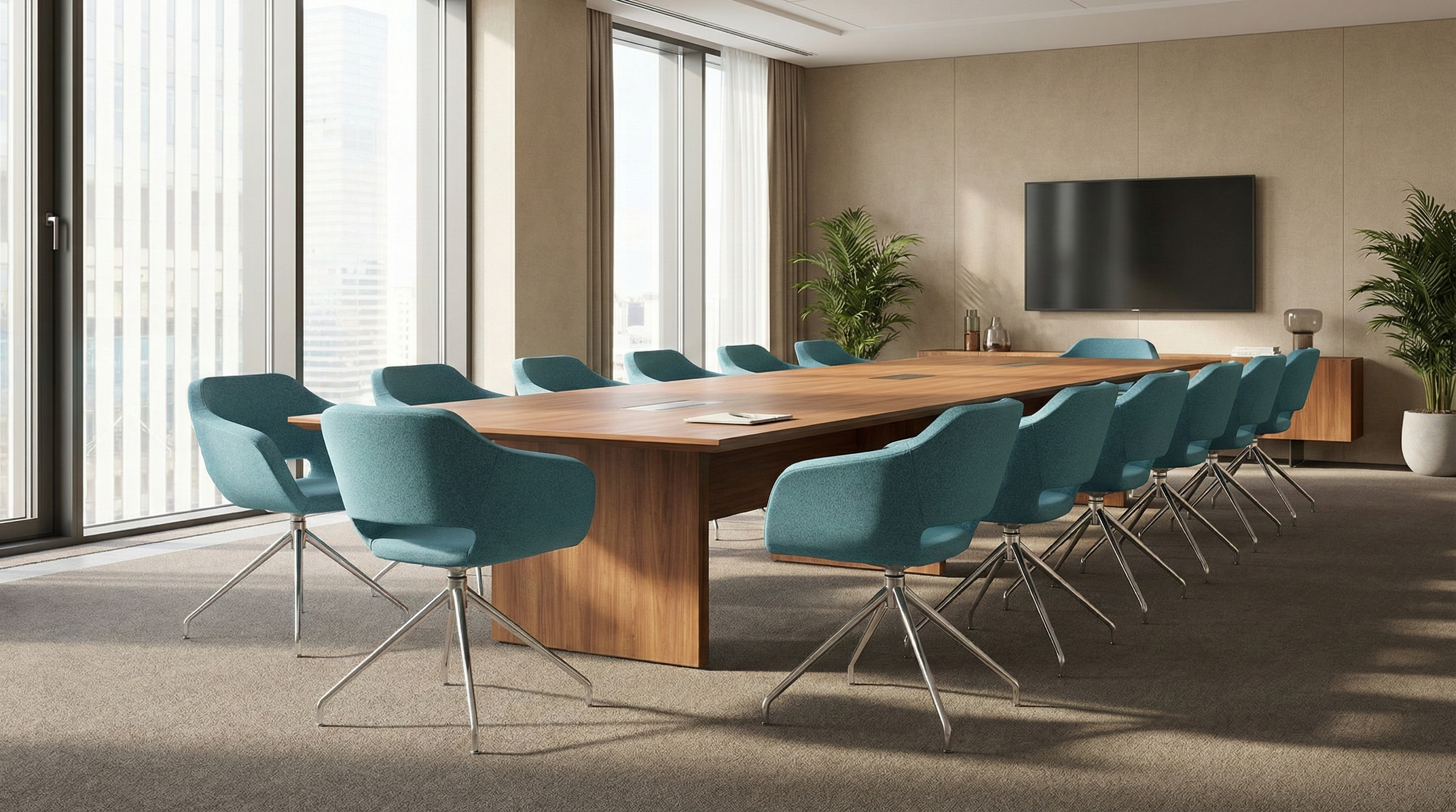 Scaune vizitator Belen Style în sală de conferință modernă