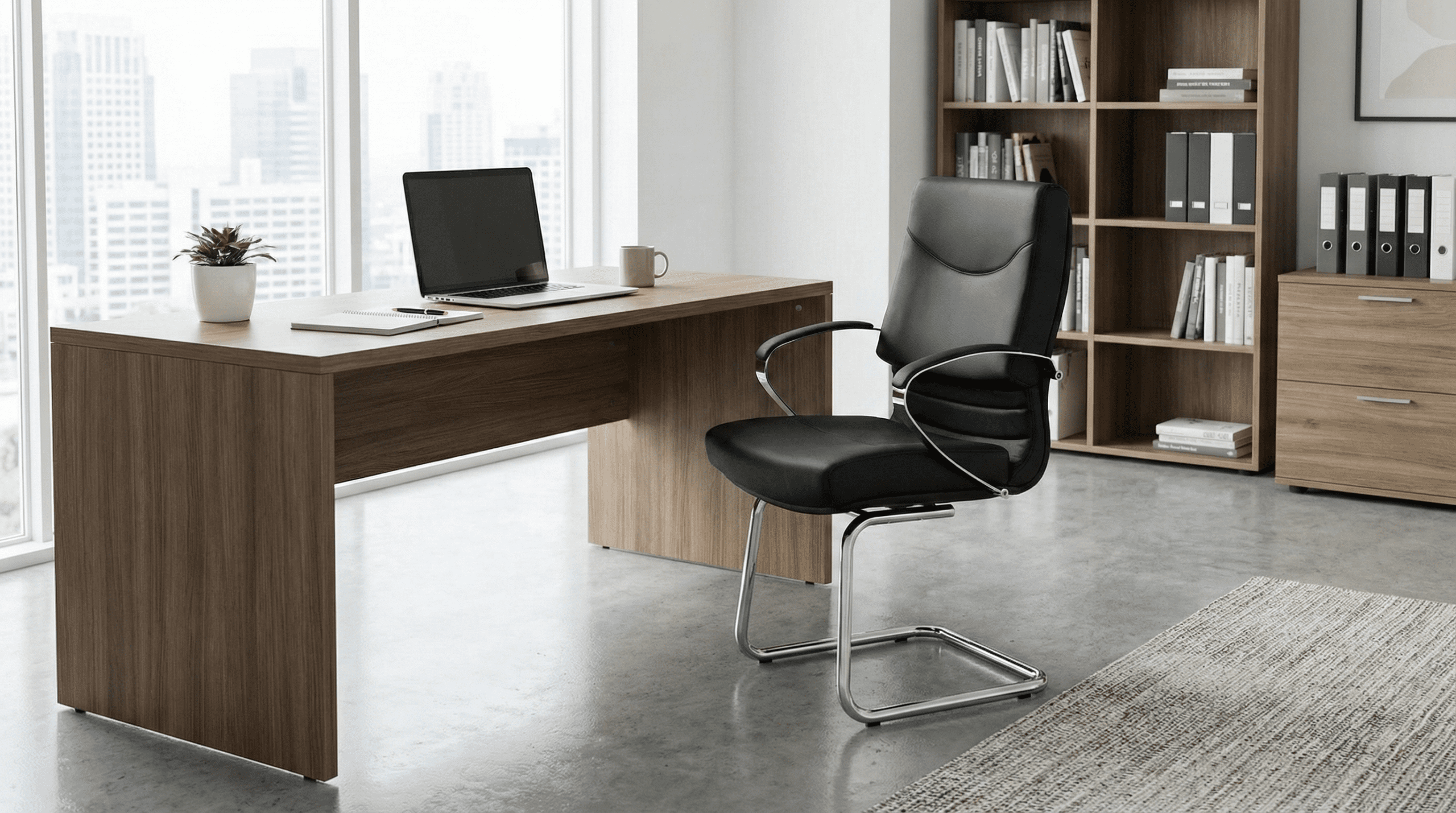 Scaun vizitator 5650/S Sett în ambient office luminos