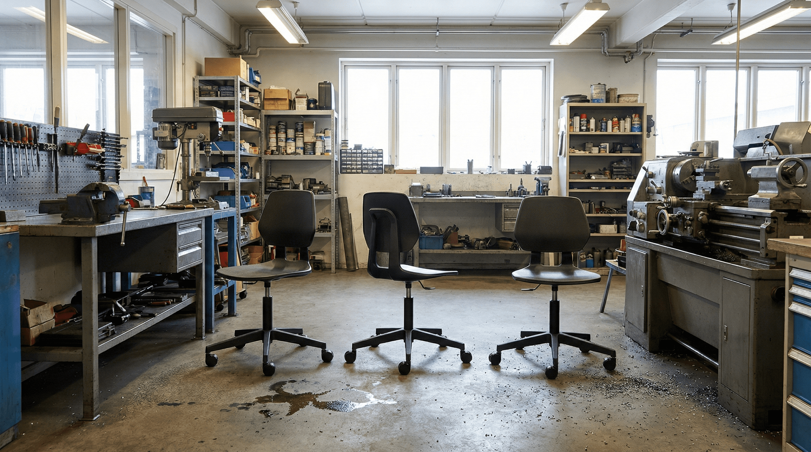 Scaune industriale Antares 1260 Alloy in atelier mecanic