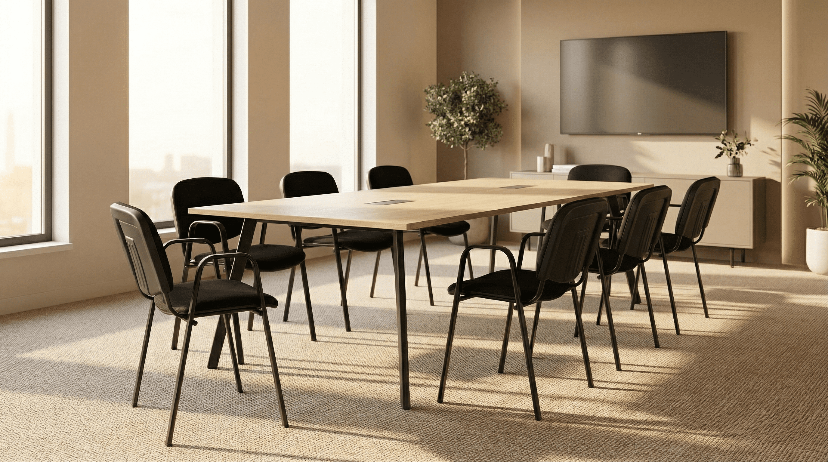 Sală de conferință modernă cu scaune Taurus Maxi