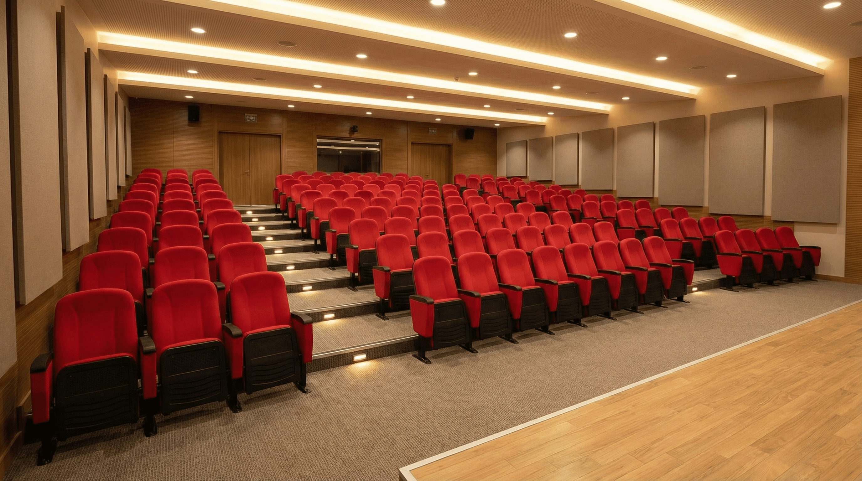 Sală de cinema și spectacol echipată cu scaune Pluto