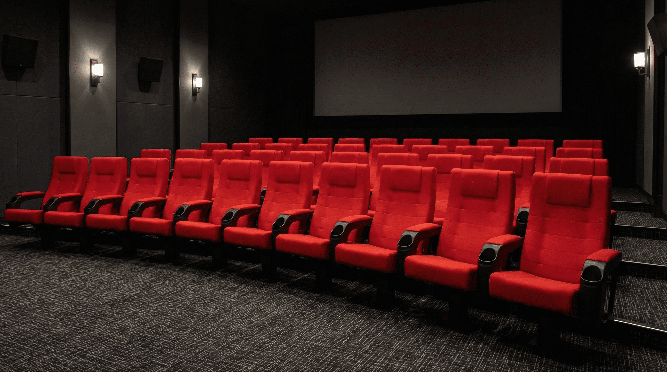 Sală cinema echipată cu scaune Nebbia Antares