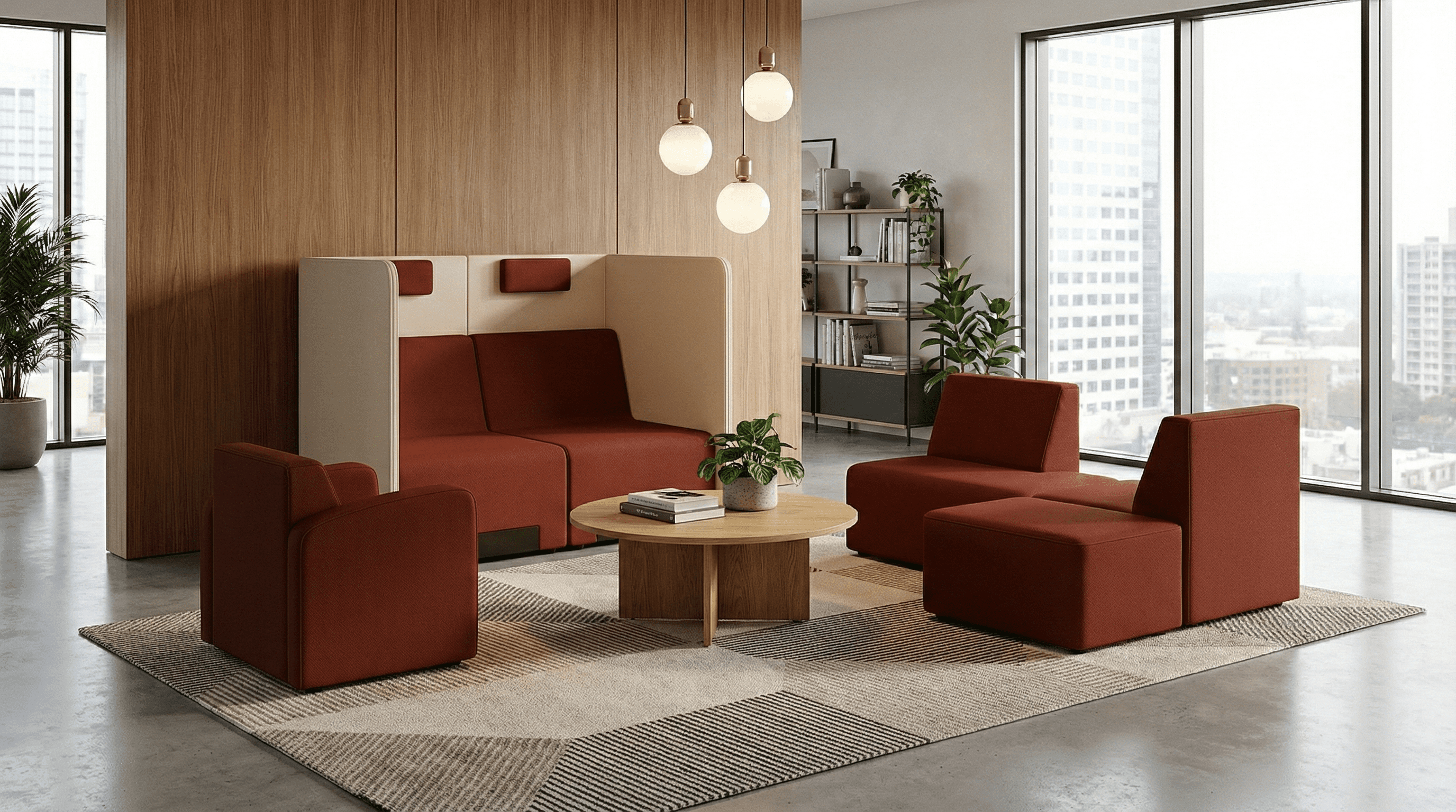 Zonă lounge cu Rubico High și Low