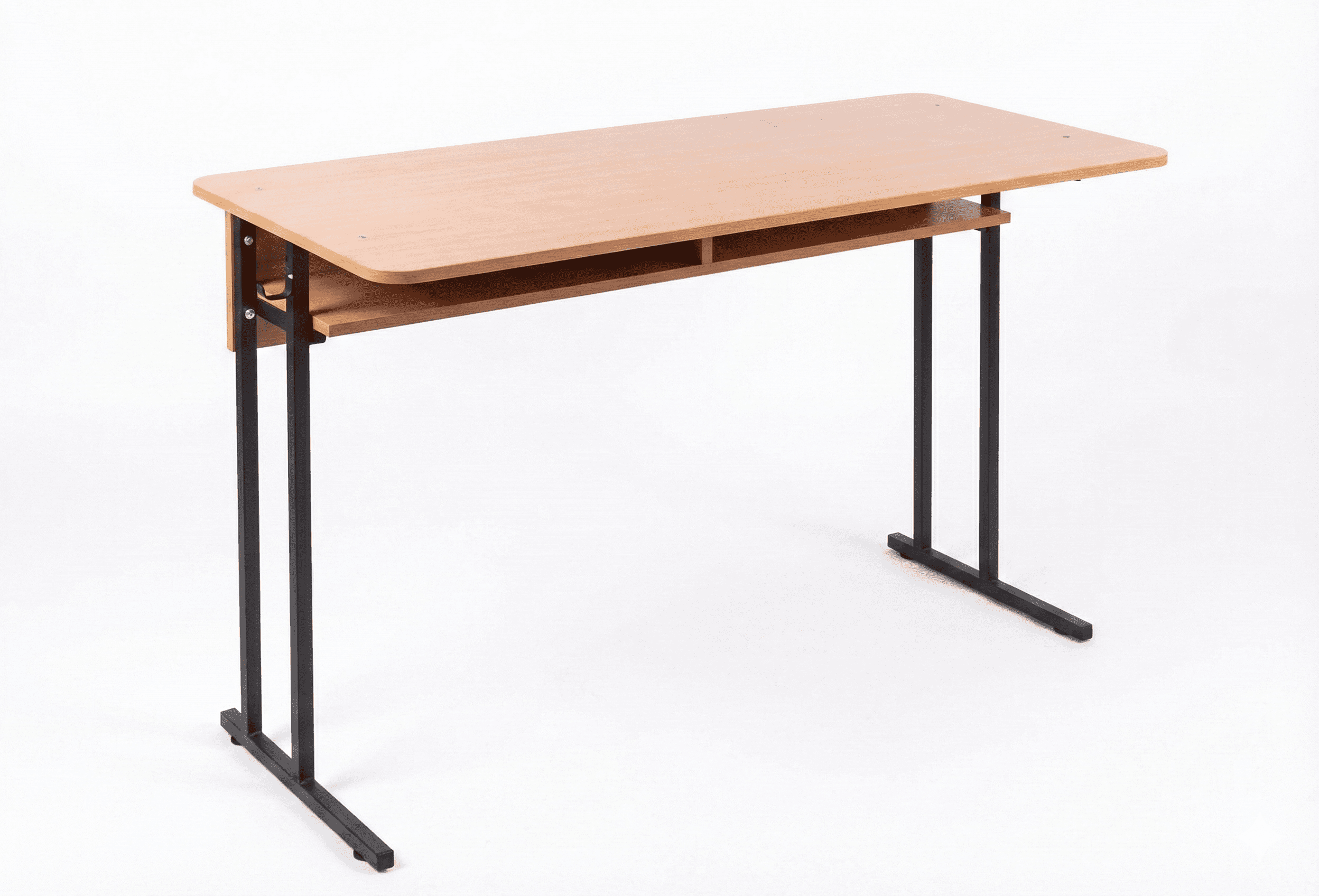 Pupitru Școlar Cadru Fix Negru cu Blat PAL