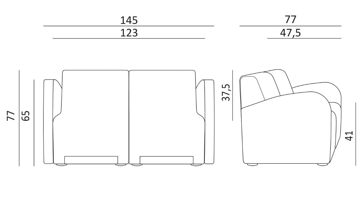 Profil lateral și cote înălțime (referință)