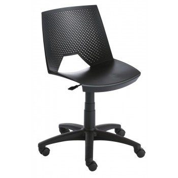 Scaun Strike Office Negru - vedere completă