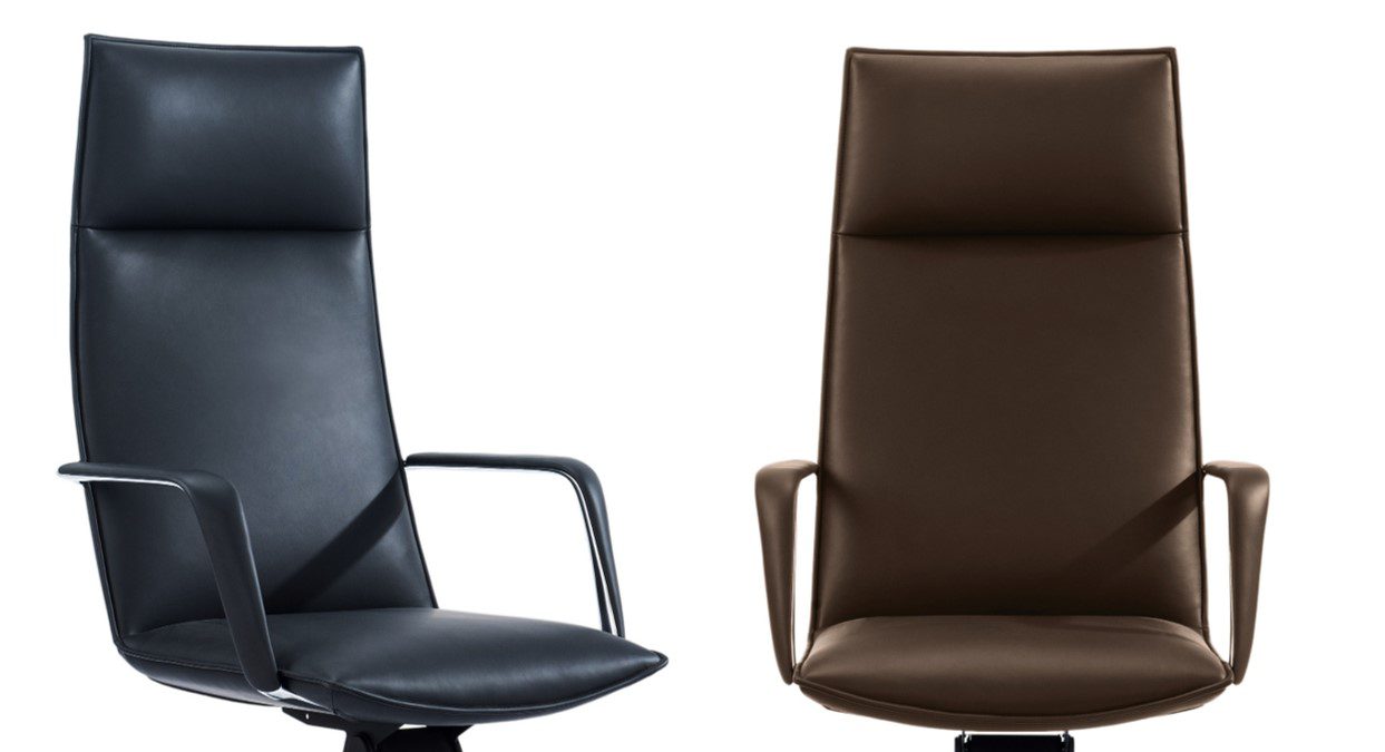 Tapițerie eco-piele negru și maro